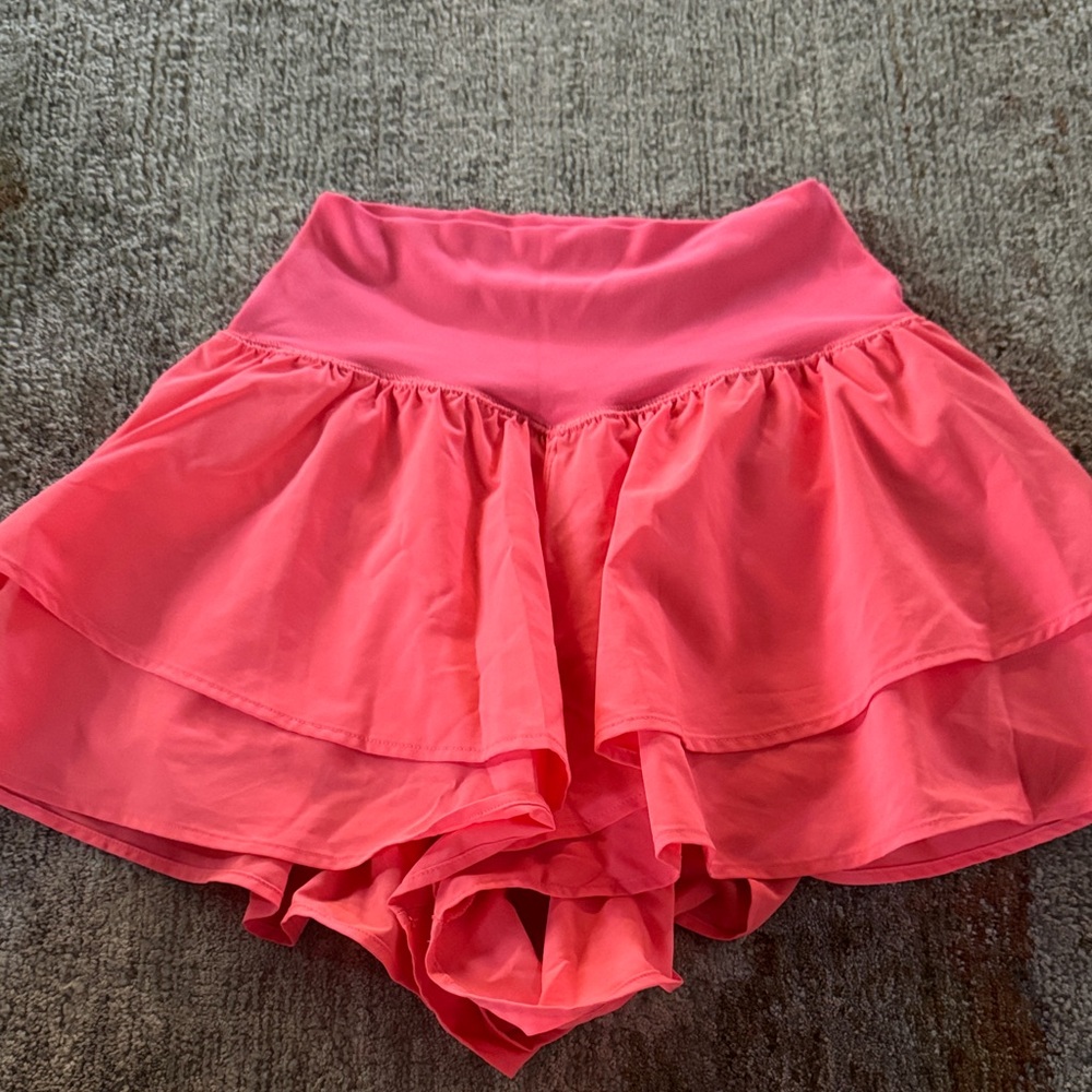 Aerie Coral Layered Women's Skorts